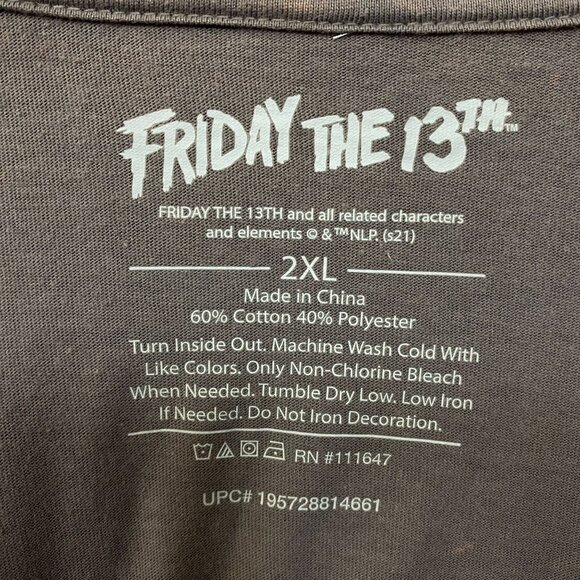 Friday The 13th Jason Voorhees Camp Crystal Lake Long Sleeve 2XL - Picture 4 of 4